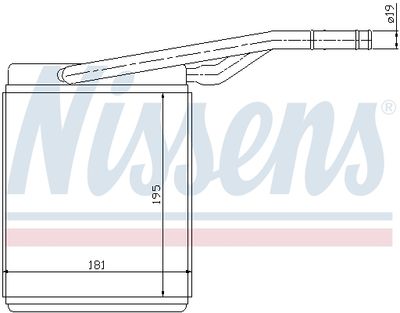 Радиатор отопителя NISSENS 71747