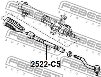 Тяга рулевая FEBEST 2522C5