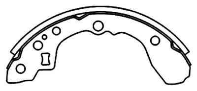 Колодки тормозные задние барабанные AKYOTO AKS11161