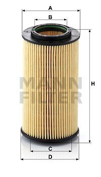 Фильтр масляный MANN-FILTER HU824X