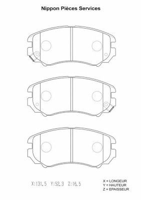Колодки тормозные дисковые Mando MPH23NS