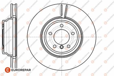 Диск тормозной передний EUROREPAR 1642764580
