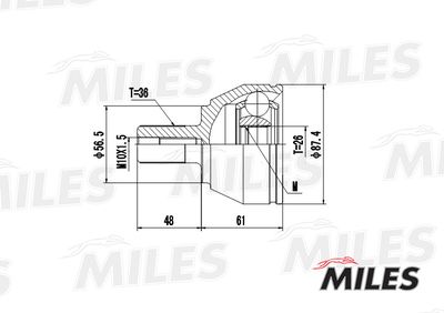 ШРУС наружный Miles GA20109