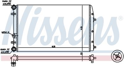 Радиатор системы охлаждения NISSENS 652711
