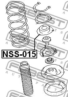 Опора амортизатора переднего FEBEST NSS015