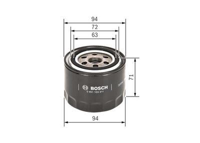 Фильтр масляный BOSCH 0451103311