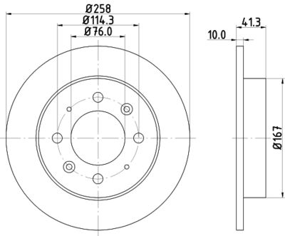 Диск тормозной Nisshinbo ND6006K