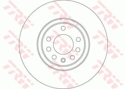 Диск тормозной передний TRW DF4246