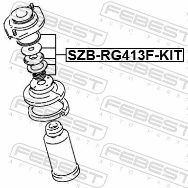 Подшипник опоры переднего амортизатора комплект FEBEST SZBRG413FKIT