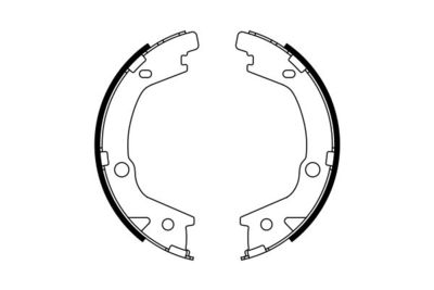 Колодки тормозные барабанные BOSCH 0986487770