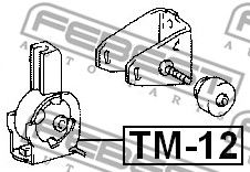 Подушка двигателя передняя FEBEST TM12