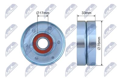 Ролик без натяжителя CAFFARO 500289