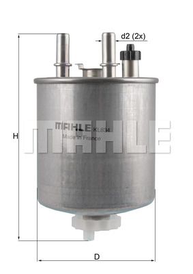 Фильтр топливный MAHLE KL834