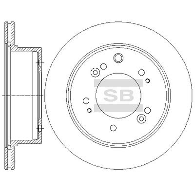 Диск тормозной SANGSIN SD2056