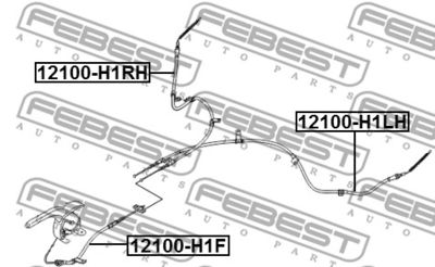 Трос стояночного тормоза Hyundai/Kia 597504H000