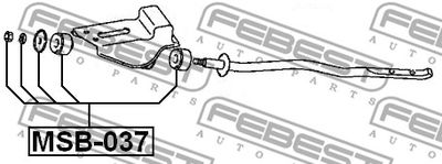 Сайлентблок FEBEST MSB037