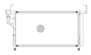 Радиатор кондиционера LUZAR LRAC08H4
