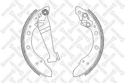 Колодки тормозные барабанные STELLOX 057100SX