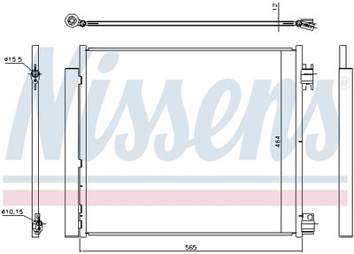 Радиатор кондиционера NISSENS 940546
