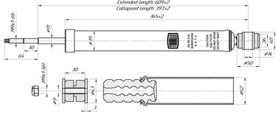 Амортизатор задний газовый TRIALLI AG09501