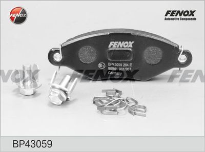 Колодки тормозные дисковые FENOX BP43059
