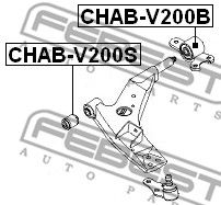 Сайлентблок рычага переднего задний FEBEST CHABV200B