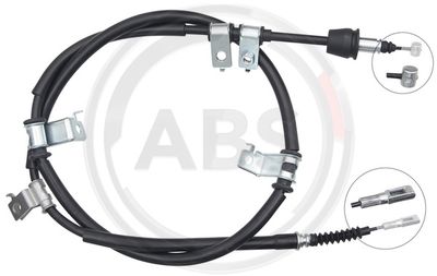 Трос стояночного тормоза левый Hyundai/Kia 597602H300