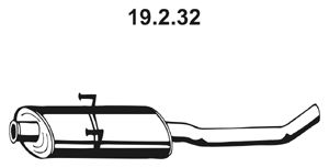 Глушитель задняя часть POLMOSTROW 19232