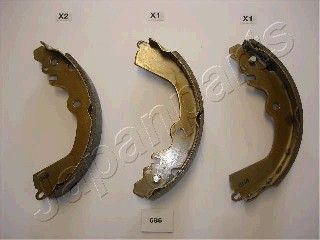 Колодки тормозные задние барабанные JAPANPARTS GF586AF