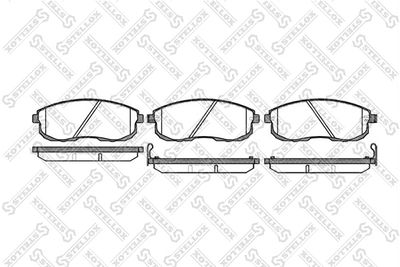 Колодки тормозные дисковые передние STELLOX 304012SX