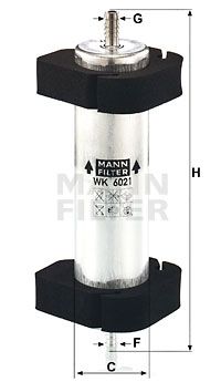Фильтр топливный MANN-FILTER WK6021