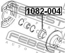 Ступица передняя FEBEST 1082004