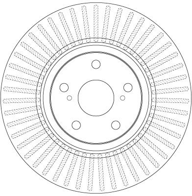 Диск тормозной TRW DF6268