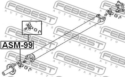 Крестовина карданного вала FEBEST ASM99