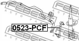 Тяга стабилизатора FEBEST 0523PCF
