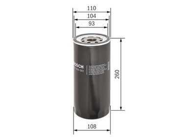Фильтр масляный BOSCH 0451403001