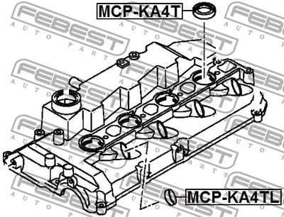 Кольцо уплотнительное форсунки FEBEST MCPKA4TL