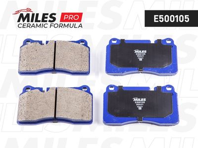 Колодки тормозные передние Miles E500105