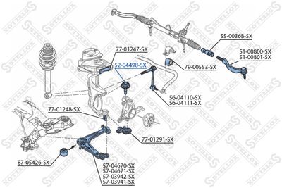 Опора шаровая нижняя STELLOX 5204498SX