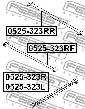 Тяга задняя поперечная FEBEST 0525323RR