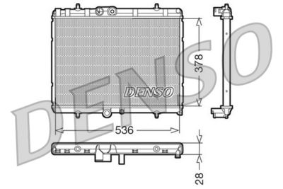Радиатор охлаждения DENSO DRM07015