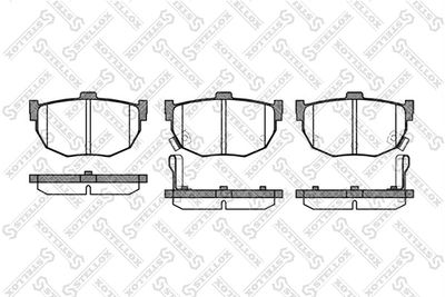 Колодки тормозные дисковые STELLOX 305032SX