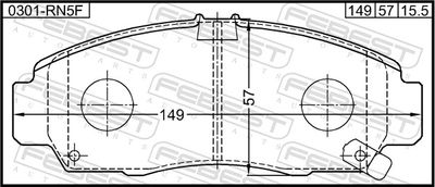 Колодки тормозные передние IBERIS IB153148