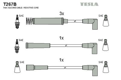 Провода зажигания TESLA T267B
