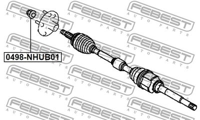 Гайка FEBEST 0498NHUB01