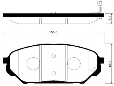 Колодки тормозные дисковые HSB HP0039