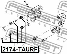 Ремкомплект суппорта переднего FEBEST 2174TAURF