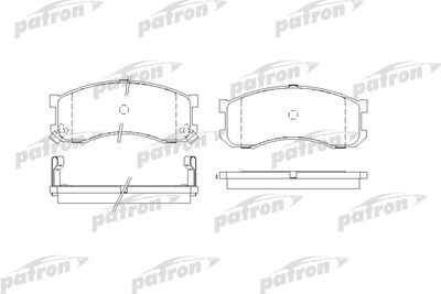 Колодки тормозные дисковые передние PATRON PBP939