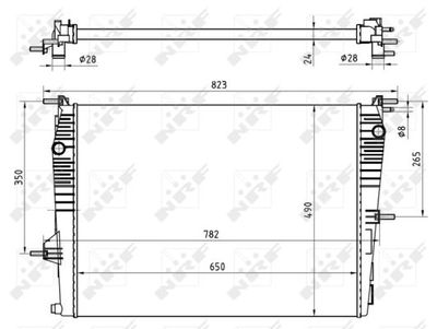 Радиатор системы охлаждения NRF 53965