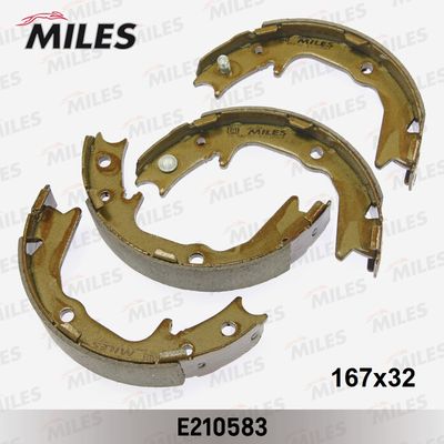 Колодки стояночного тормоза Miles E210583